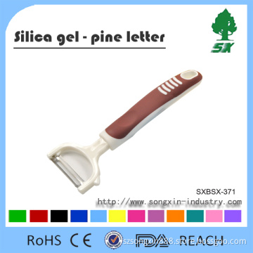 Kitchen Silicone Handle Peeler for Fruit Apple Pear